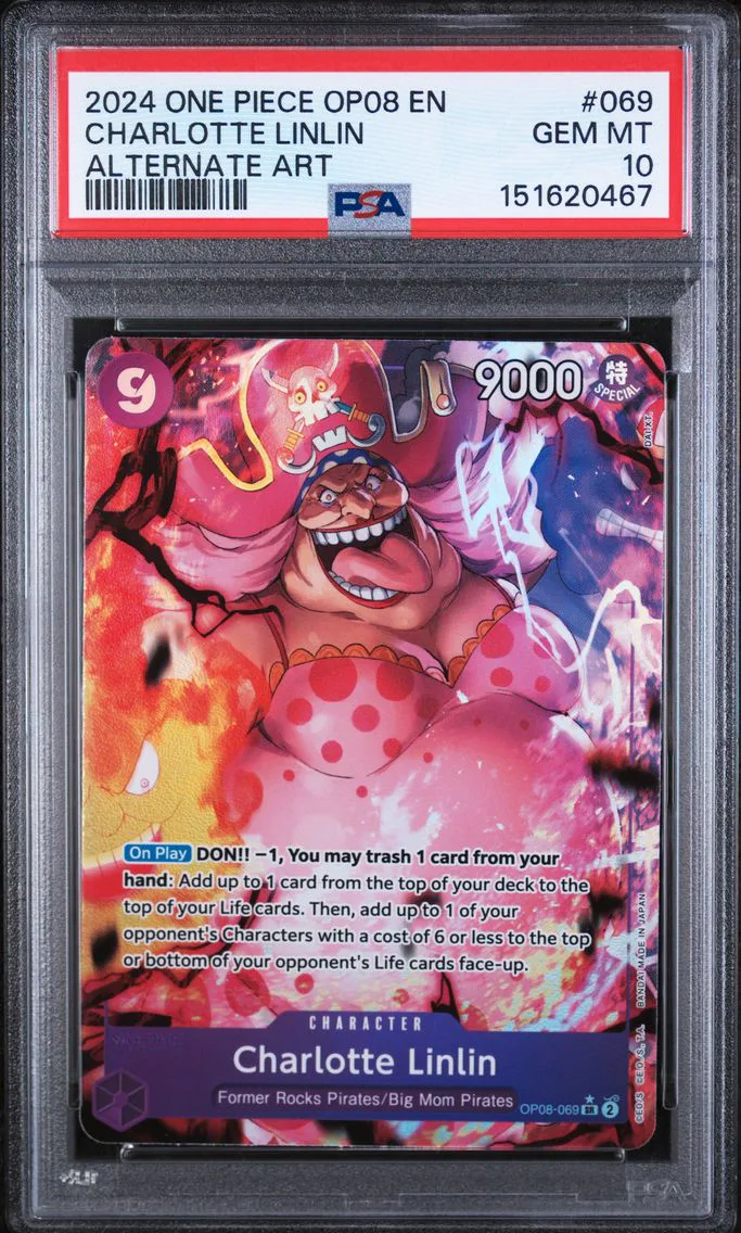 2024 #069 CHARLOTTE LINLIN PSA 10 One Piece OP08-Two Legends