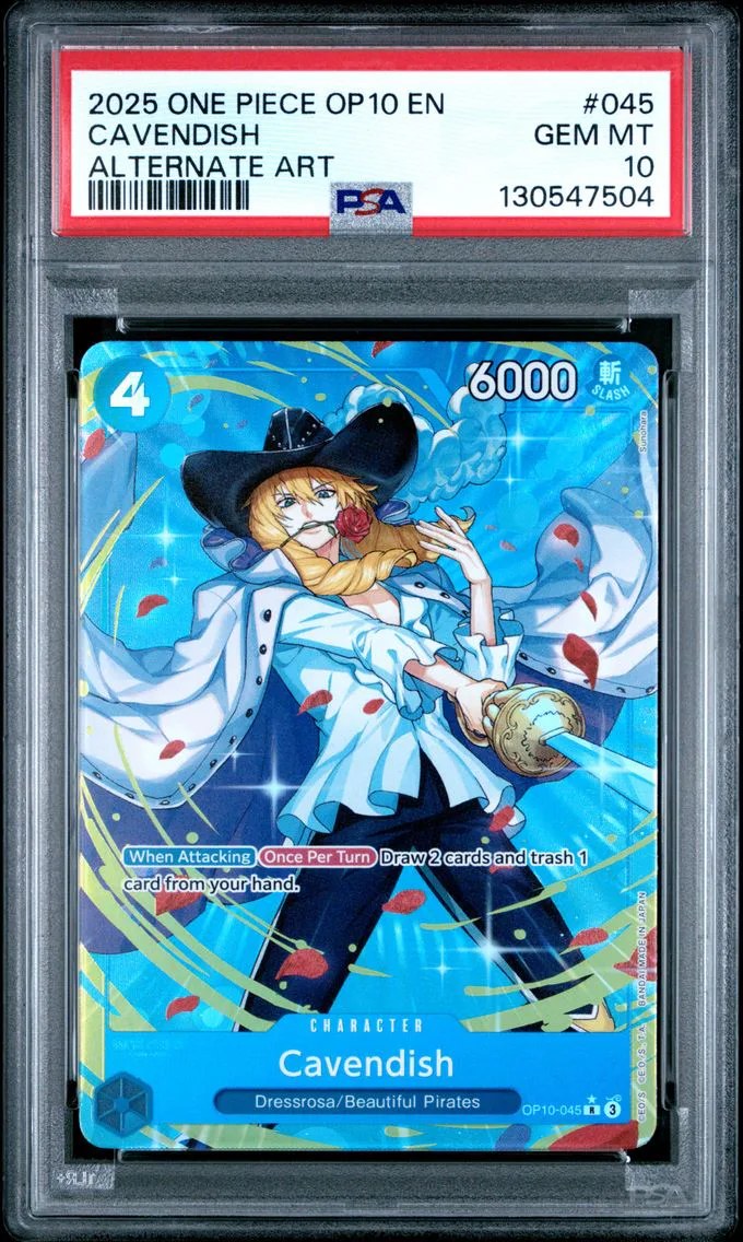 2025 #045 Cavendish PSA 10 One Piece OP10-Royal Blood