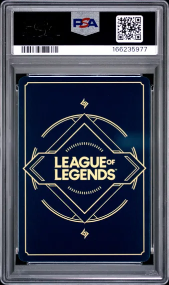 2025 #202a Jinx - Rebel PSA 10 Riftbound: League of Legends Ogn-Origins, back