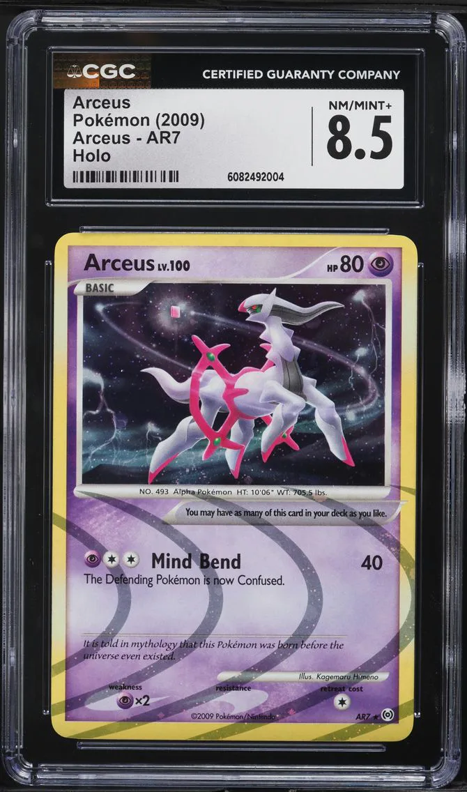 2009 #AR7 Arceus CGC 8.5 Arceus - English Pokemon