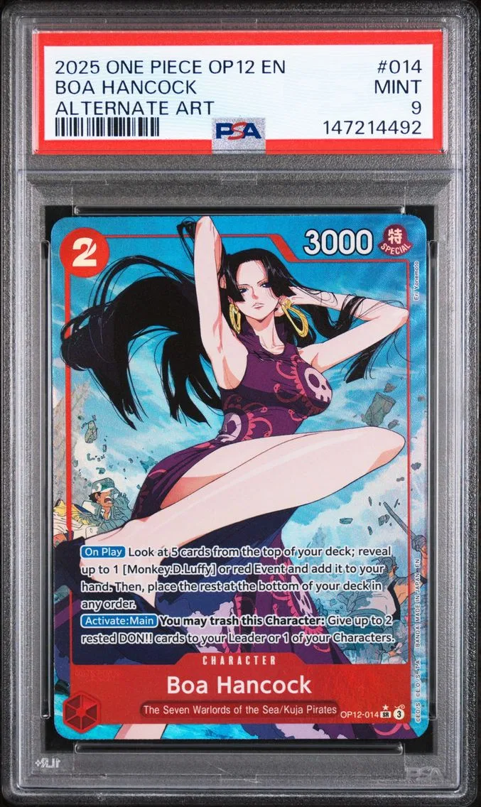 2025 #014 Boa Hancock PSA 9 One Piece OP12-Legacy of the Master
