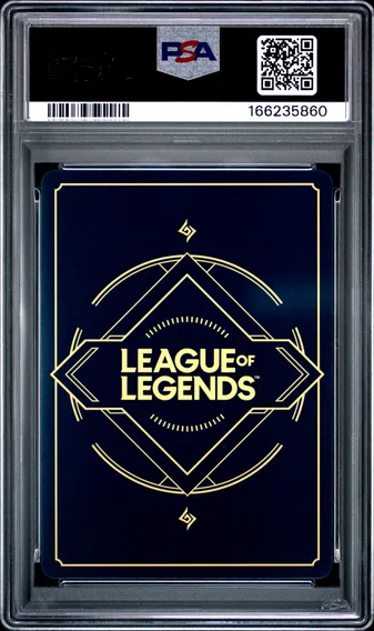 2025 #202a Jinx - Rebel PSA 10 Riftbound: League of Legends Ogn-Origins, back