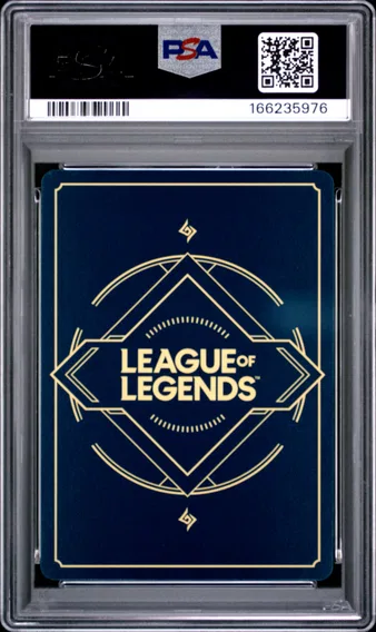 2025 #202a Jinx - Rebel PSA 10 Riftbound: League of Legends Ogn-Origins, back