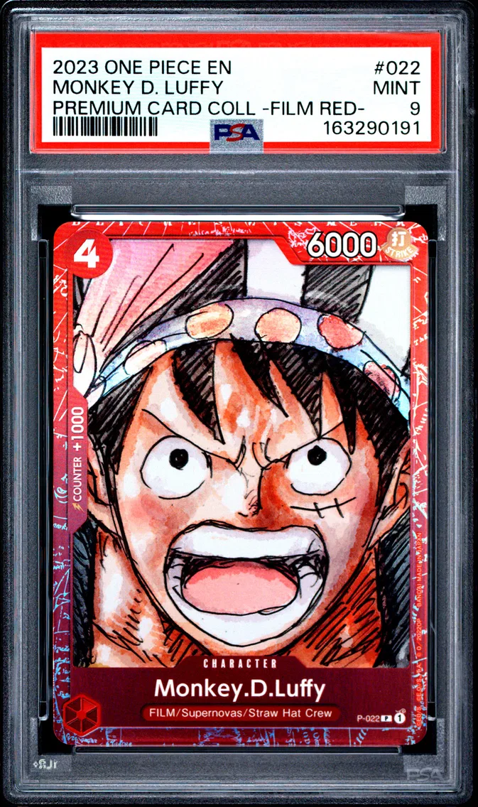 2023 #022 Monkey D. Luffy PSA 9 One Piece Premium Card Collection -One Piece Film Red-