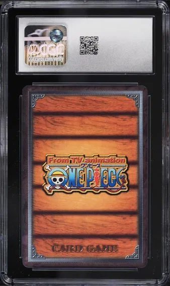2003 #JS-W45 Proud To Be A Pirate CGC 10 One Piece Japanese Card Game Straw Hat Pirate Flag, back