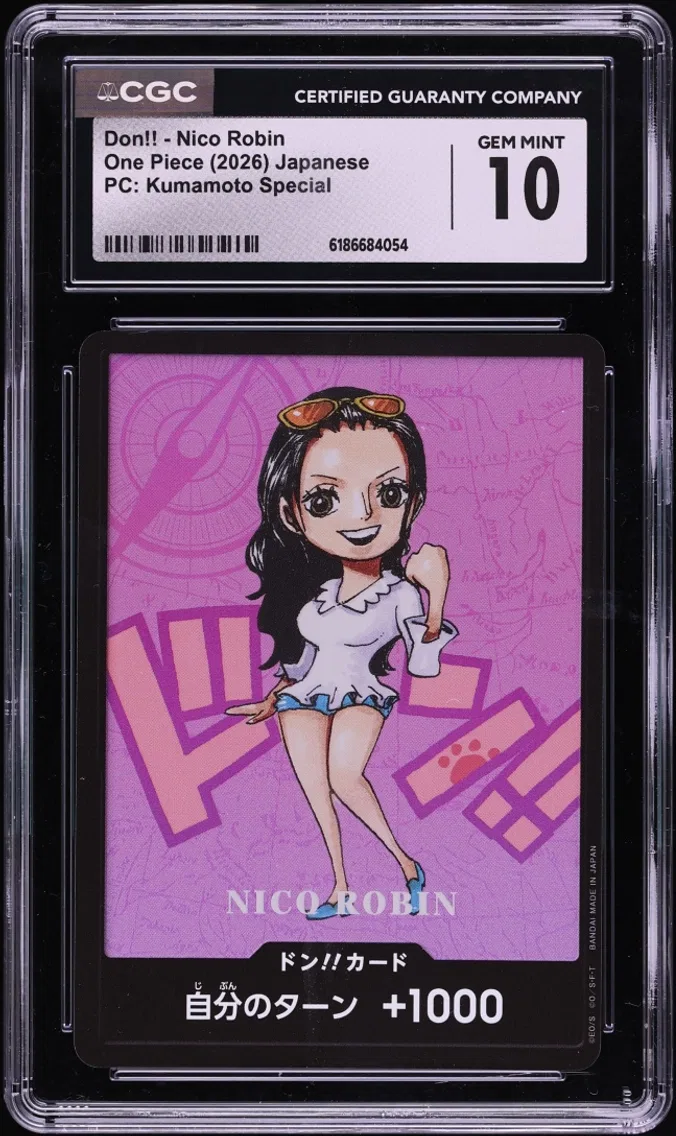 2026 CGC 10 One Piece Japanese Premium Collection Kumamoto Special Don!! Nico Robin