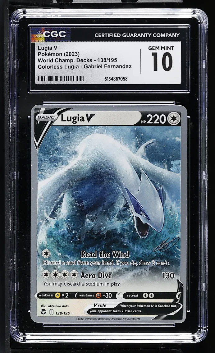 2023 #138 Lugia V CGC 10 World Championship Decks - English