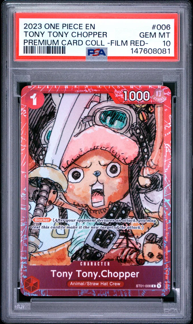 2023 #006 Tony Tony Chopper PSA 10 One Piece Premium Card Collection -One Piece Film Red-