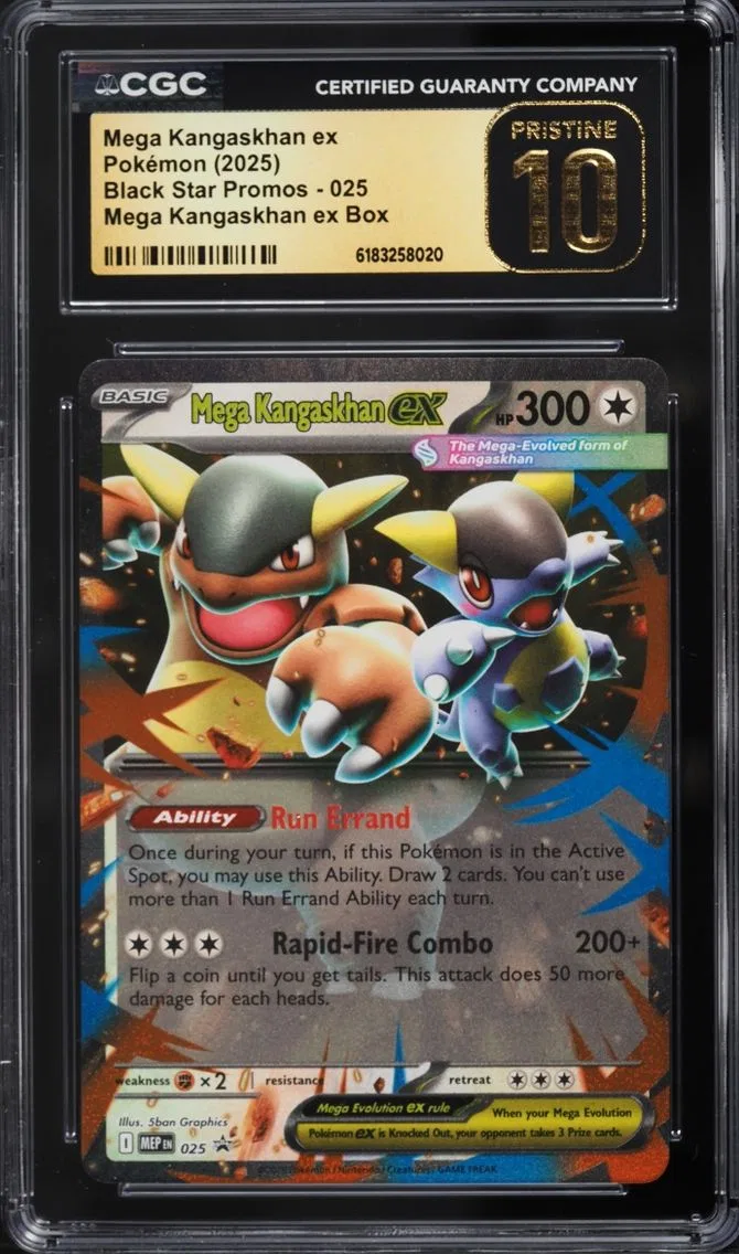 2025 #25 Mega Kangaskhan EX CGC 10 Pokemon Mega Evolution Black Star Promo