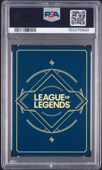 2025 #068a Caitlyn - Patrolling PSA 10 Riftbound: League of Legends Ogn-Origins, back