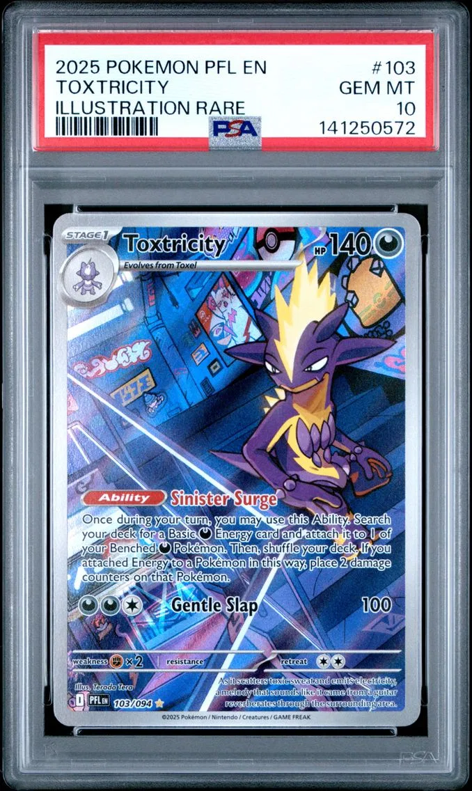 2025 #103 Toxtricity PSA 10 Pfl EN-Phantasmal Flames