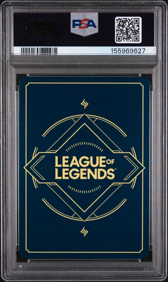 2025 #068a Caitlyn - Patrolling PSA 10 Riftbound: League of Legends Ogn-Origins, back