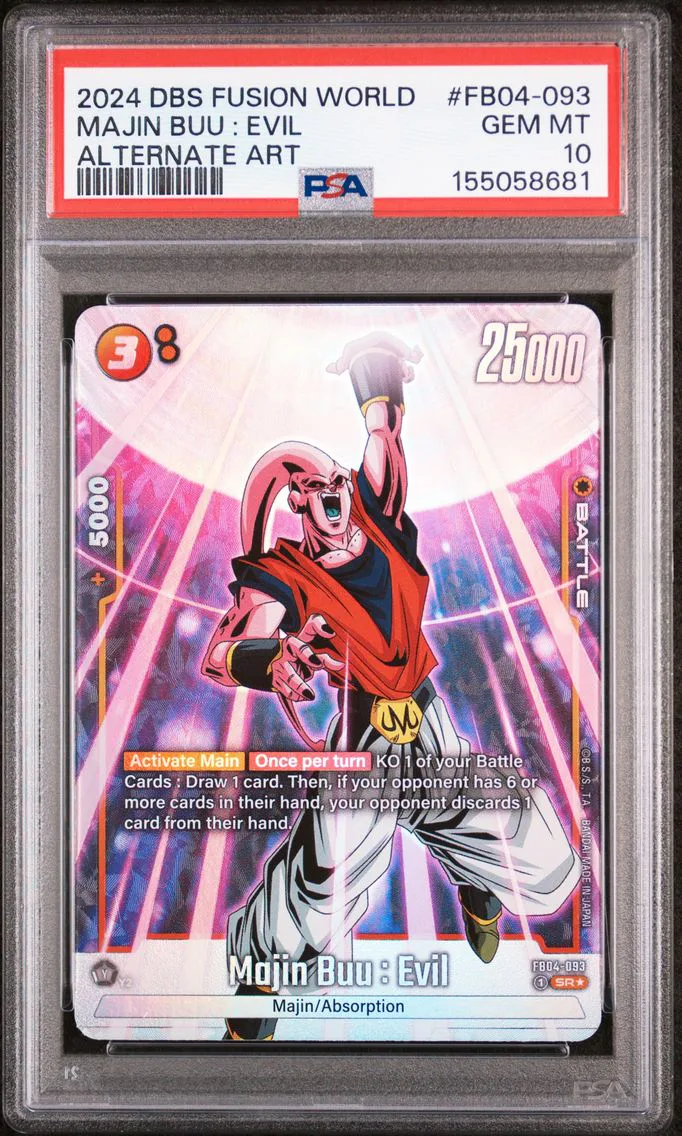 2024 #FB04-093 Majin Buu : Evil PSA 10 Dragon Ball Super Card Game Fusion World Ultra Limit