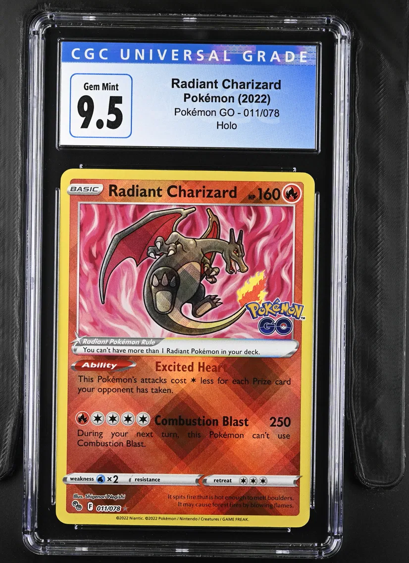 2022 #011 Radiant Charizard CGC 10 Pokemon GO - English