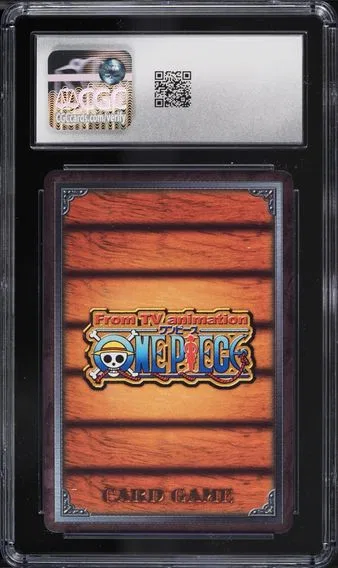 2003 #JS-W47 Overcoming Adversity CGC 10 One Piece Japanese Card Game Straw Hat Pirate Flag, back