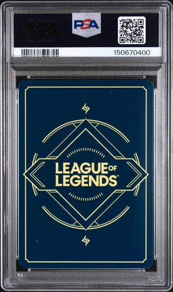 2025 #201 Invert Timelines PSA 10 Riftbound: League of Legends Ogn-Origins, back