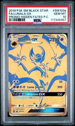 Lunala GX #SM103a PSA 10