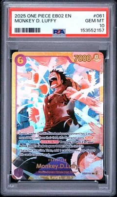 Monkey D. Luffy #EB02-061 PSA 10