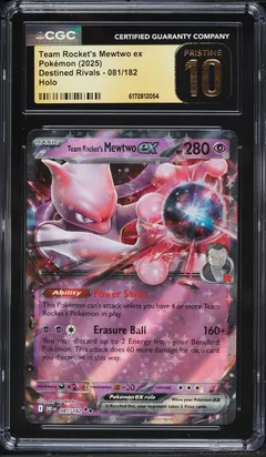 Team Rocket's Mewtwo ex #81 CGC Pristine 10