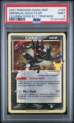 Greninja-Gold Star #144 PSA 9