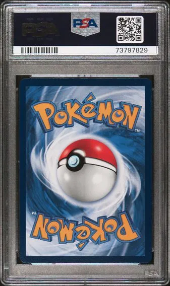 Pikachu #001, back of the slab