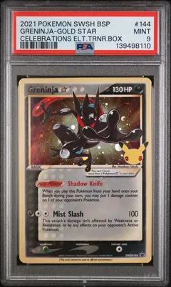 Greninja-Gold Star #144 PSA 9
