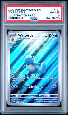 Wartortle #171 PSA 8