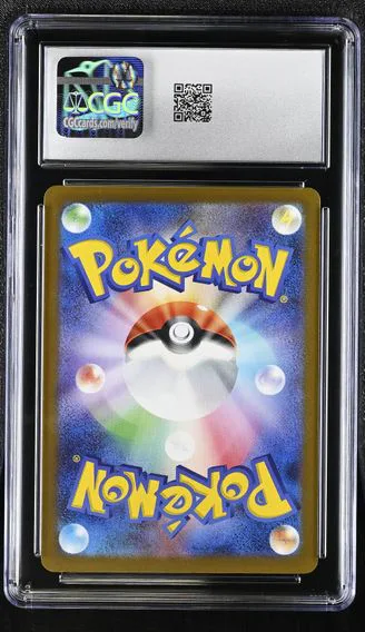 Pikachu #020/M-P, back of the slab