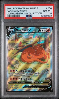Charizard V #260 PSA 8