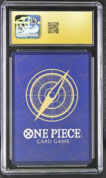 Monkey D. Luffy SR Treasure Booster #ST10-006, back of the slab