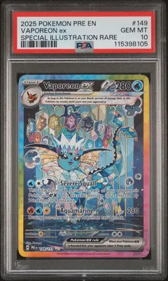 Vaporeon ex #149 PSA 10