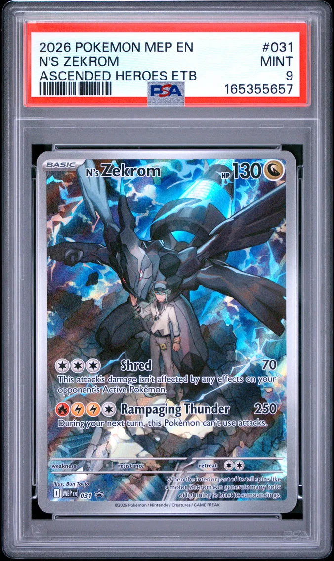 2026 #031 N's Zekrom PSA 9 Mep EN-Me Black Star Promo