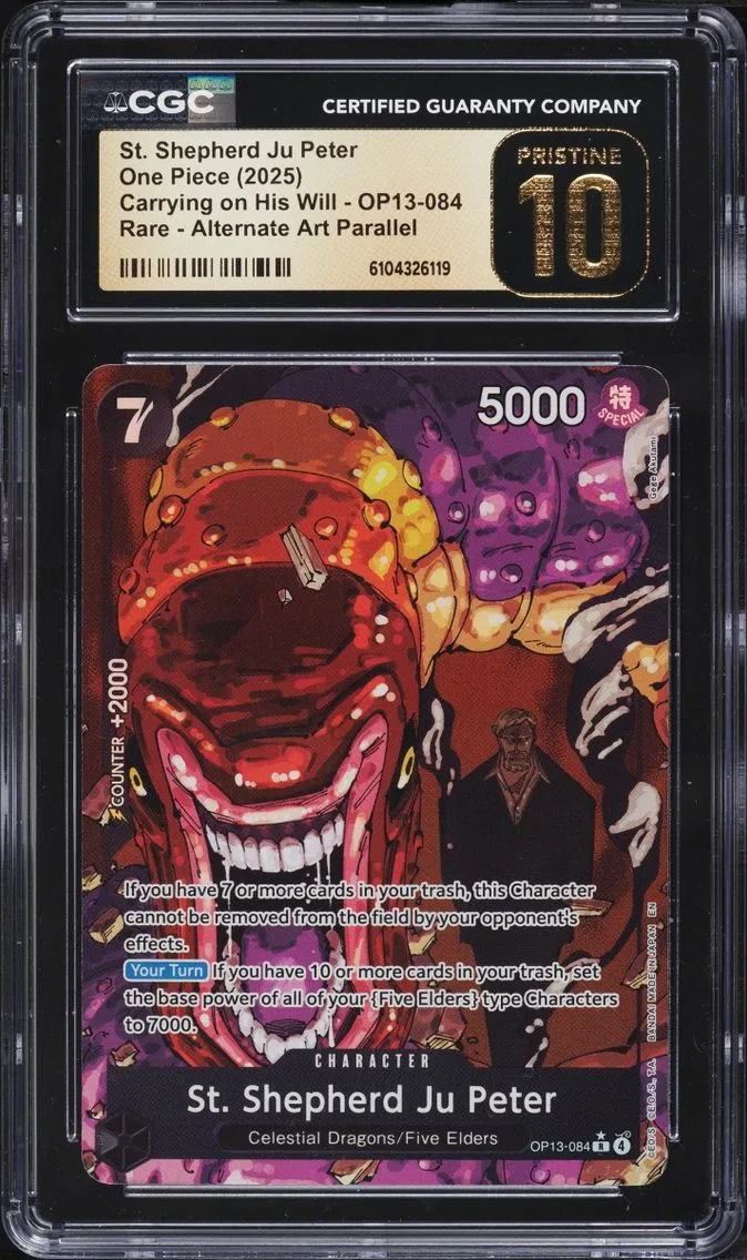 2025 #OP13-084 St. Shepherd Ju Peter CGC 10 One Piece Carrying On His Will Alt Art