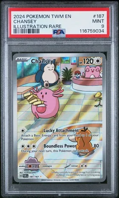 Chansey #187 PSA 9