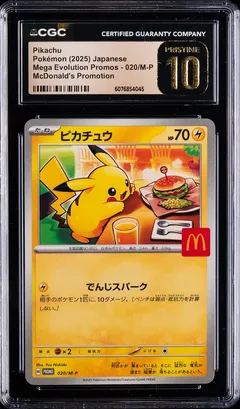 Pikachu #020/M-P CGC Pristine 10