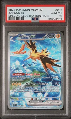 Zapdos ex #202 PSA 10