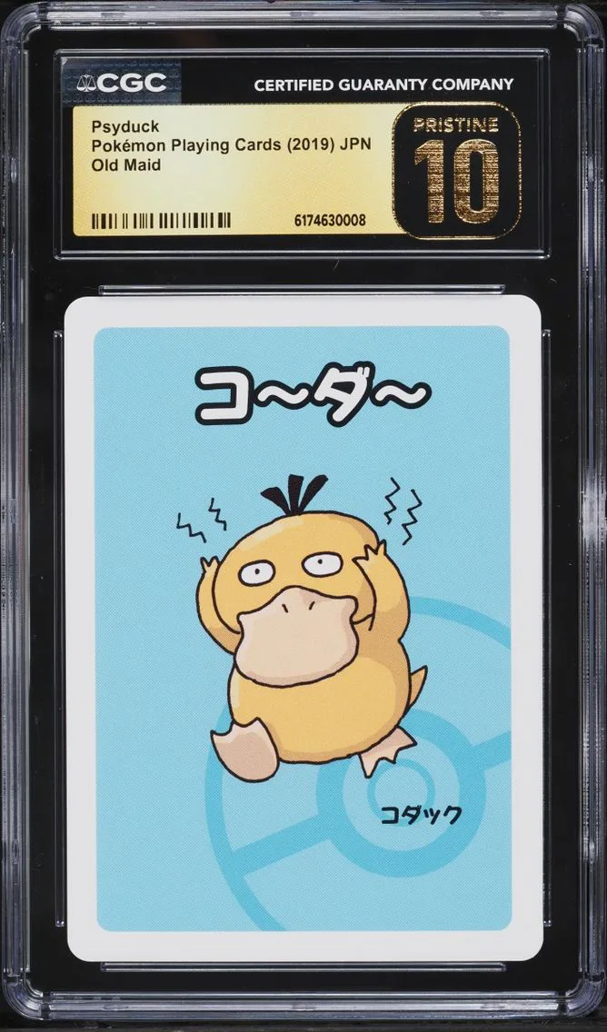 2019 Pokemon Japanese Playing Cards Old Maid Psyduck CGC 10 PRISTINE