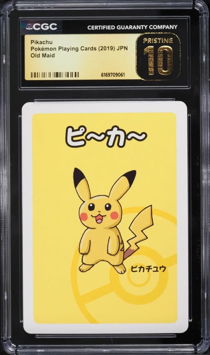 2019 Pokemon Japanese Playing Cards Old Maid Pikachu CGC 10 PRISTINE
