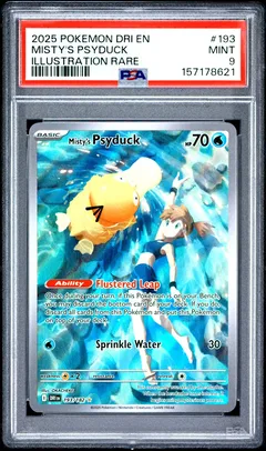 Misty's Psyduck #193 PSA 9