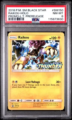 Raikou #SM150 PSA 8
