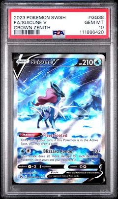 Suicune V #GG38 PSA 10