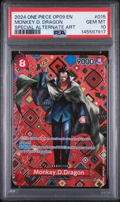 Monkey D. Dragon #OP09-015 PSA 10