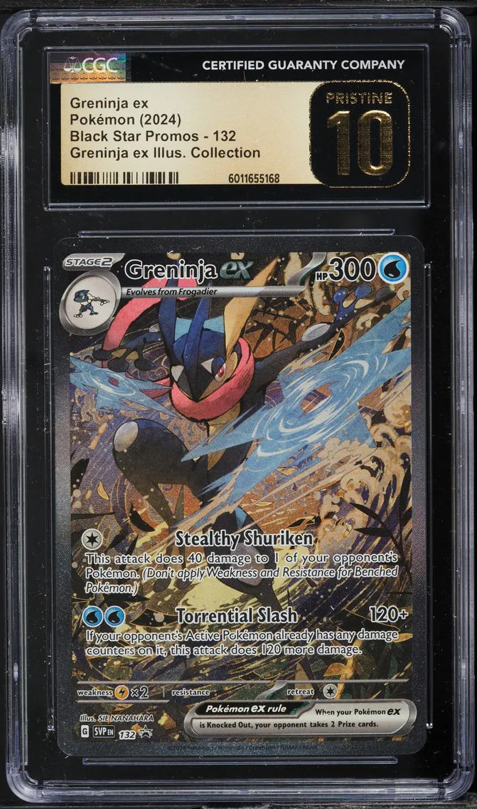 2024 #132 SV BLACK STAR PROMO ILLUSTRATION COLLECTION GRENINJA EX CGC 10 PRISTINE POKEMON