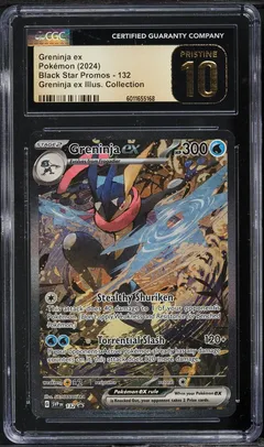 2024 #132 Sv Black Star Promo Illustration Collection Greninja Ex Pokémon CGC Pristine 10