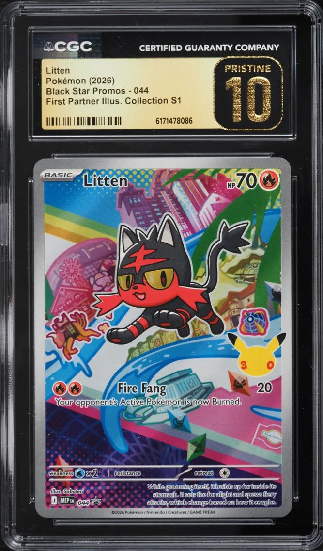 Litten #44, CGC Pristine 10, front of the slab