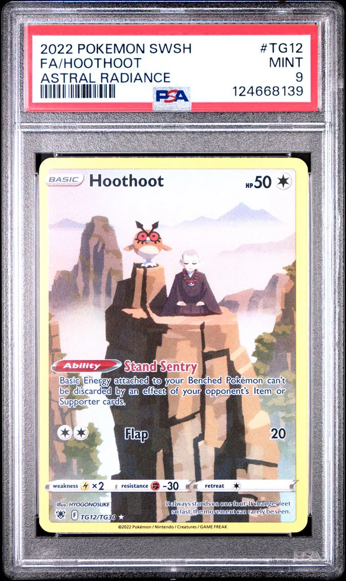 2022 #TG12 FA/HOOTHOOT PSA 9 Sword & Shield Astral Radiance