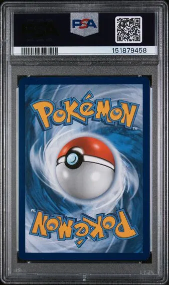 Reshiram & Charizard GX #SM247, back of the slab