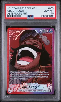 Gol D. Roger #OP13-003 PSA 10