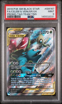 Celebi & Venusaur GX #SM167 PSA 9