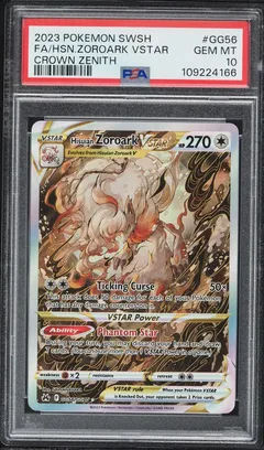 Hisuian Zoroark VSTAR #GG56 PSA 10